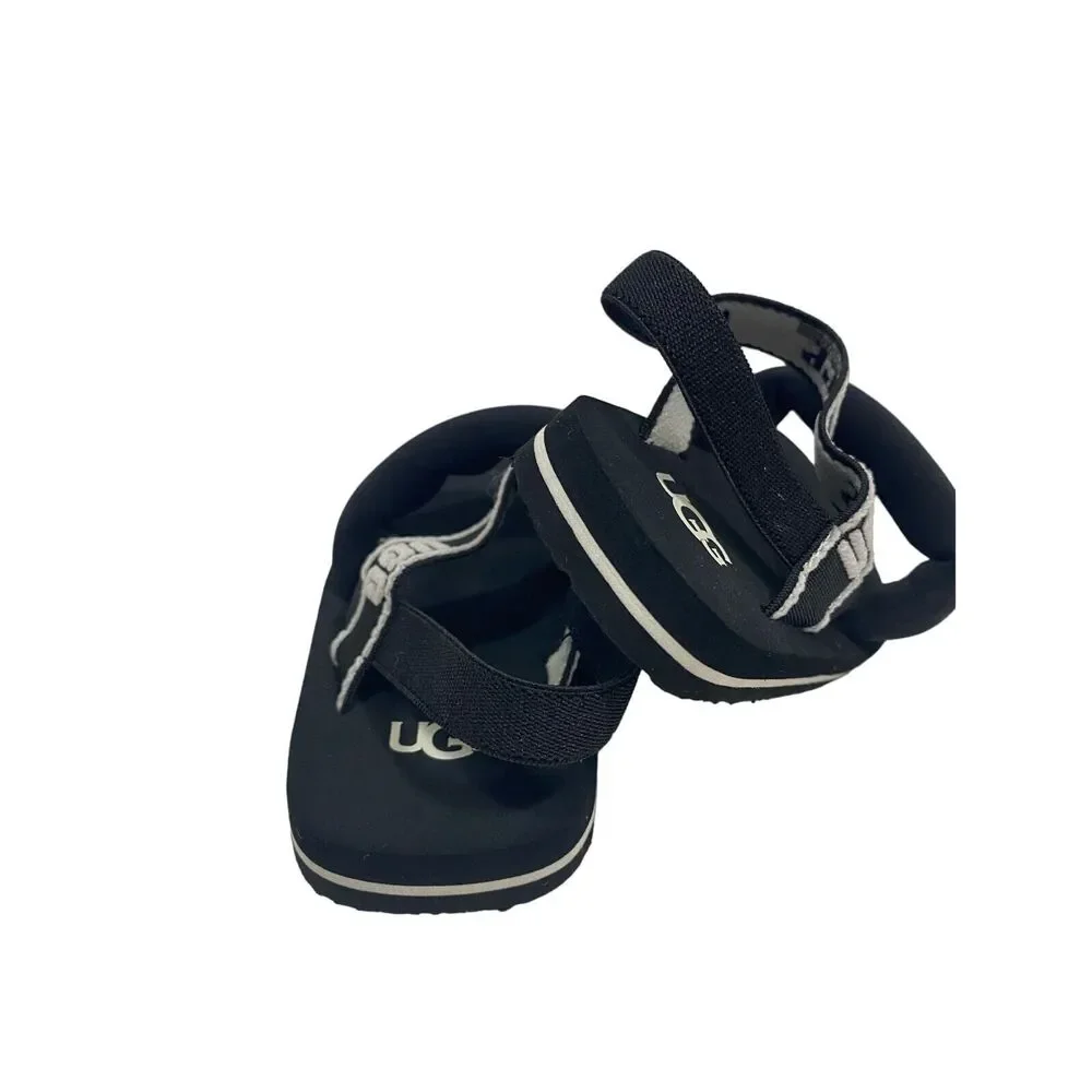 Baby black and white Ugg Zuma sling shoe, new without box